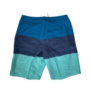 O'Neill Hyperfreak Boardshorts Men's 30 Blue Teal Colorblock 20" Knee Surf Swim